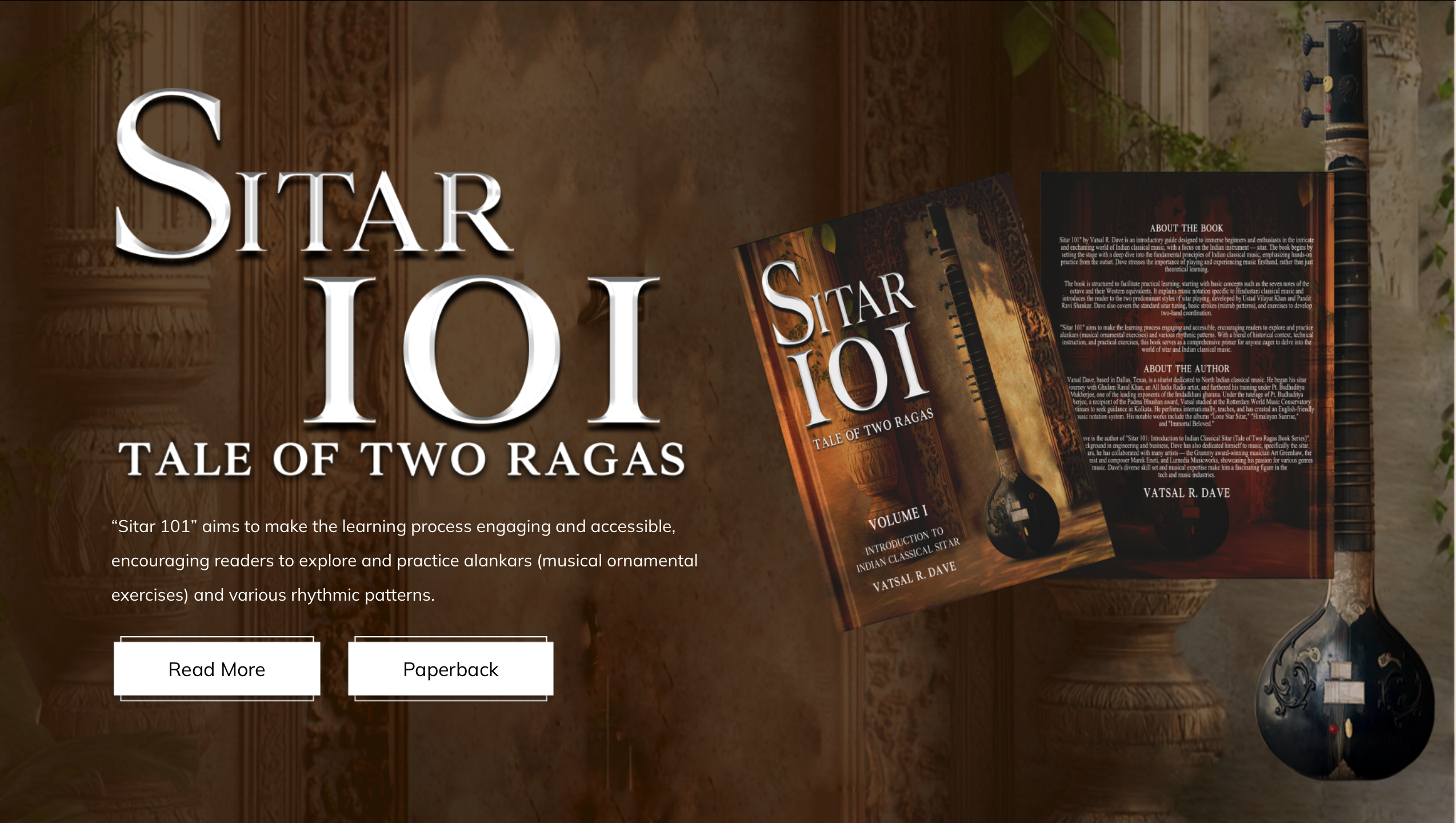 Sitar 101 book by Vatsal Dave